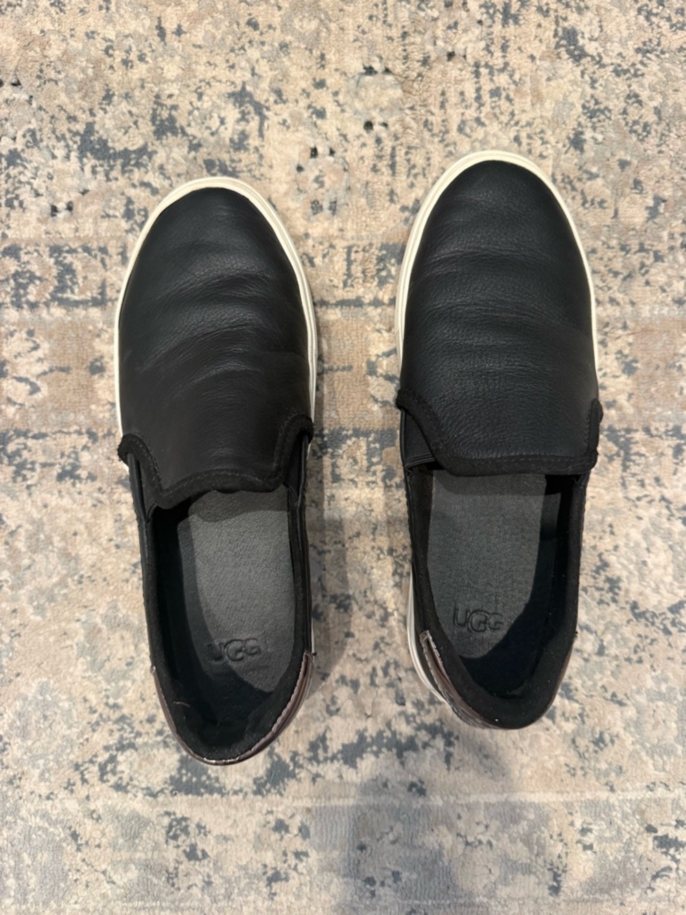 Ugg Slip-On Sneakers with Metallic Heel Accent